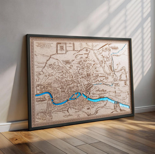 Mapa en madera grabado a laser de cualquier ciudad o pueblo del mundo. Mapa madera personalizado corte laser. Decoración mapas