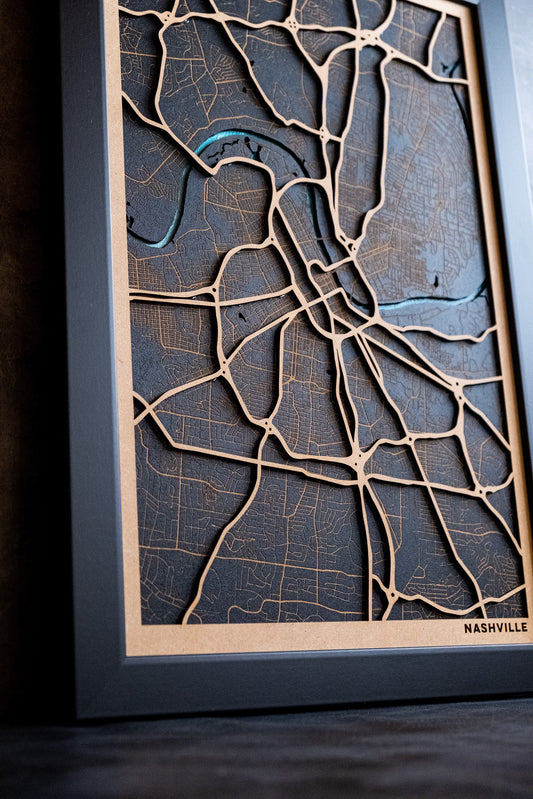 Mapa en madera grabado a laser de cualquier ciudad o pueblo del mundo. Mapa madera personalizado corte laser. Decoración mapas