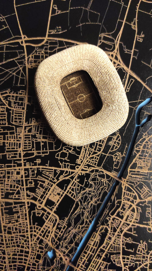 Allianz Arena. Bayern Munich. Mapa de estadio de fútbol. Estadio 3d de cualquier estadio y ciudad del mundo. Regalo aficionado fútbol