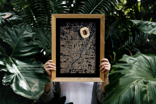 Allianz Arena. Bayern Munich. Mapa de estadio de fútbol. Estadio 3d de cualquier estadio y ciudad del mundo. Regalo aficionado fútbol