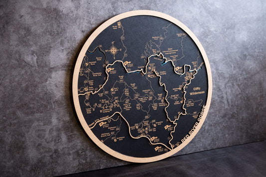 Mapa circular de madera cortado a laser de una ciudad personalizada. Arte mapa en madera. Mapa grabado laser. Decoración con mapas.