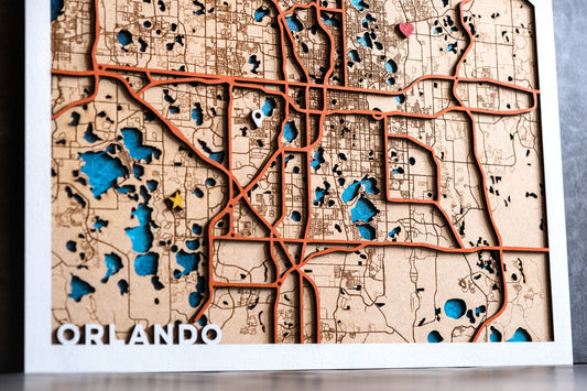 Arte de madera, mapa de madera de la ciudad, mapa grabado, mapa del mundo de madera con río, mapa cortado con láser, mapa de madera personalizado, mapa láser, grabado en madera .. Decoración de paredes