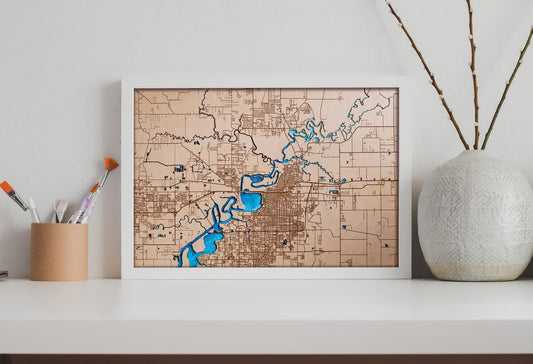 Custom city map. Cualquier ciudad grabada en madera y cortada a laser. World map on laser cut wood. Mapa personalizado ciudad